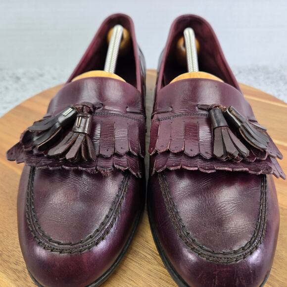 Bally Mens 9.5M Logan Burgundy Leather Lifestyle Casual Tassel Kiltie Loafer main image 13